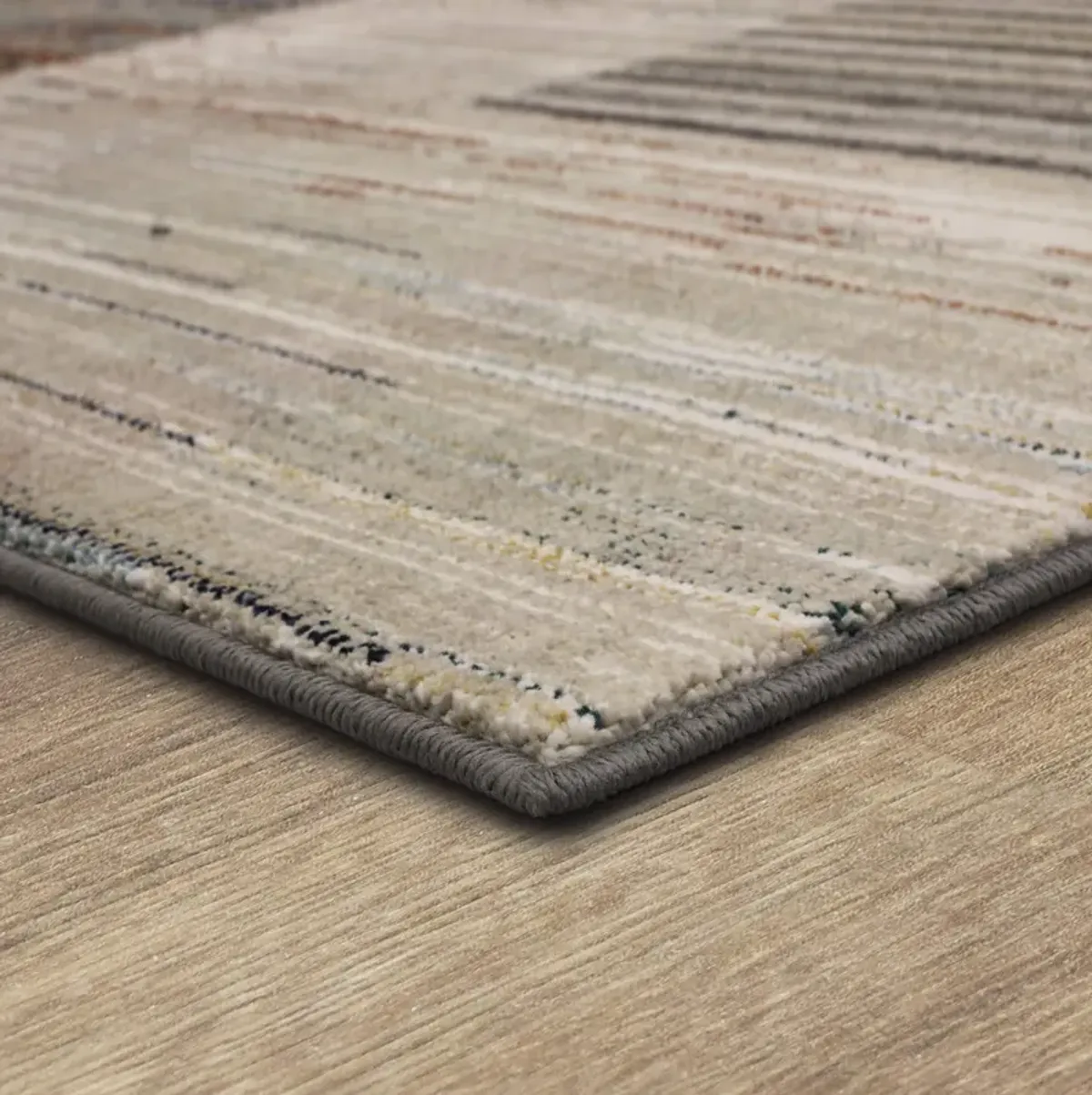 Soiree Emiliano Smokey Grey Area Rug - 5 3  X 7 10