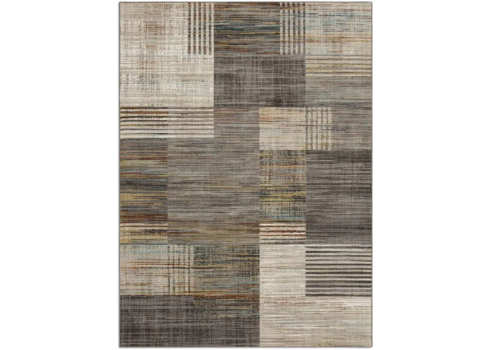 Soiree Emiliano Smokey Grey Area Rug - 5 3  X 7 10 