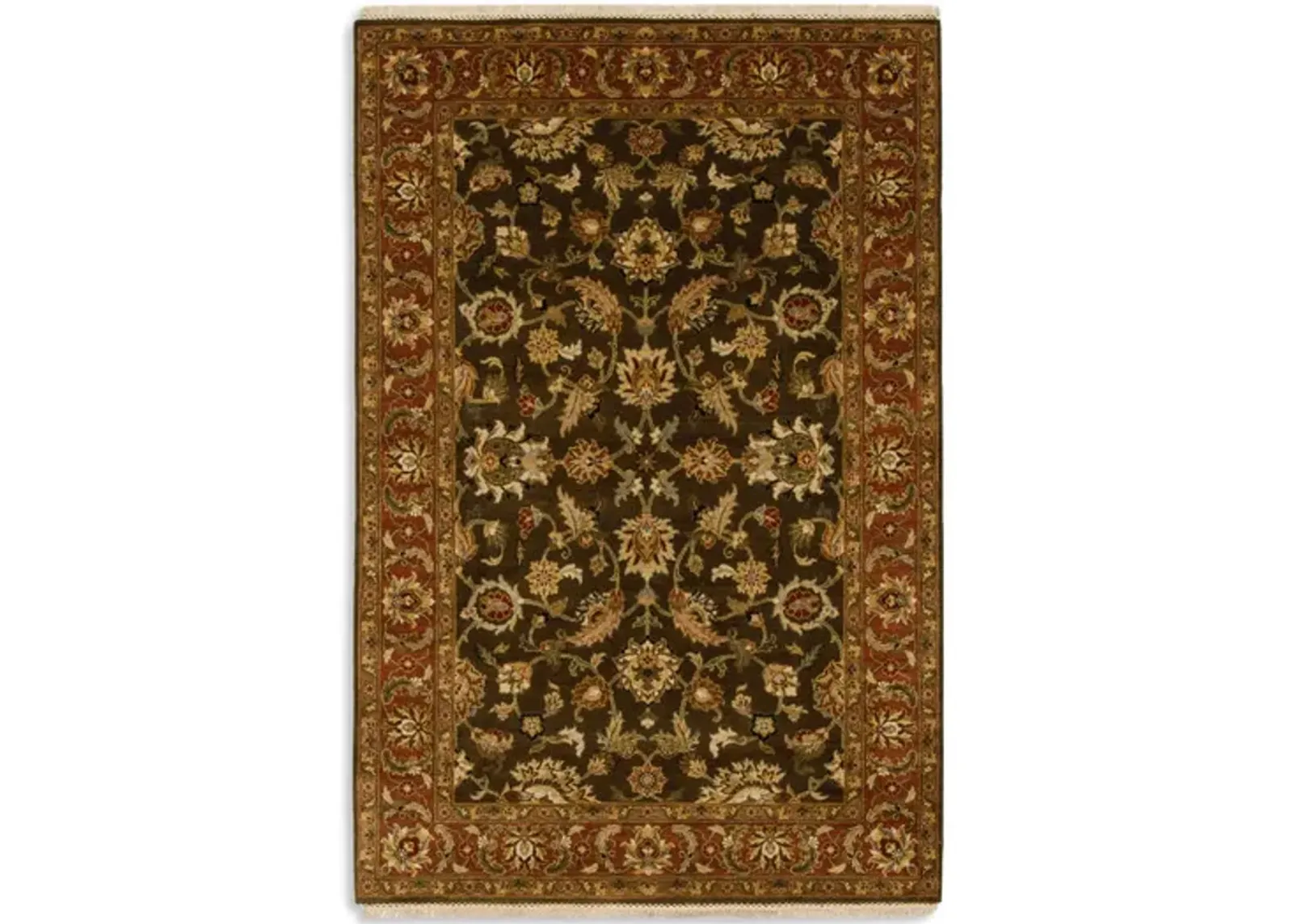 Hand Knotted Area Rug - 6 0  X 9 0 