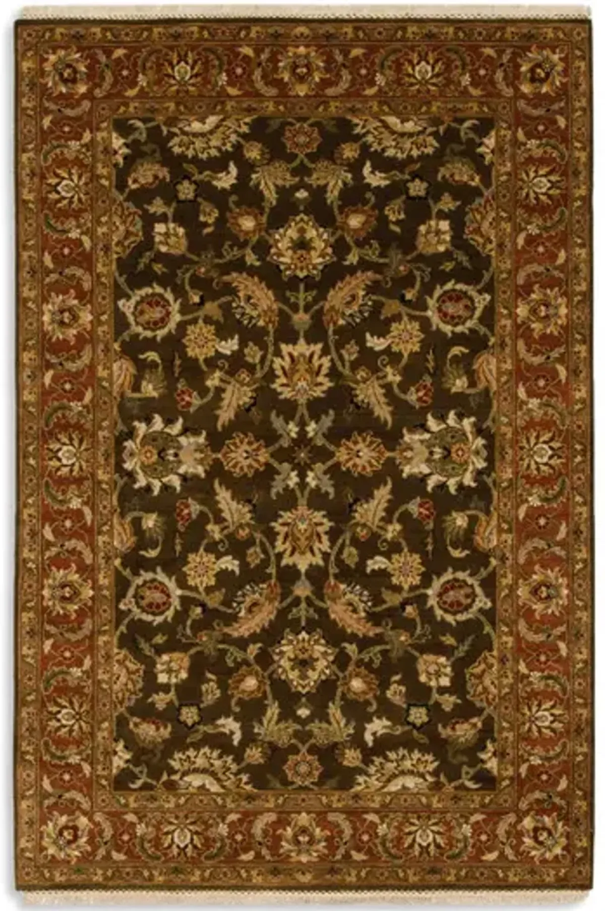 Hand Knotted Area Rug - 6 0  X 9 0 