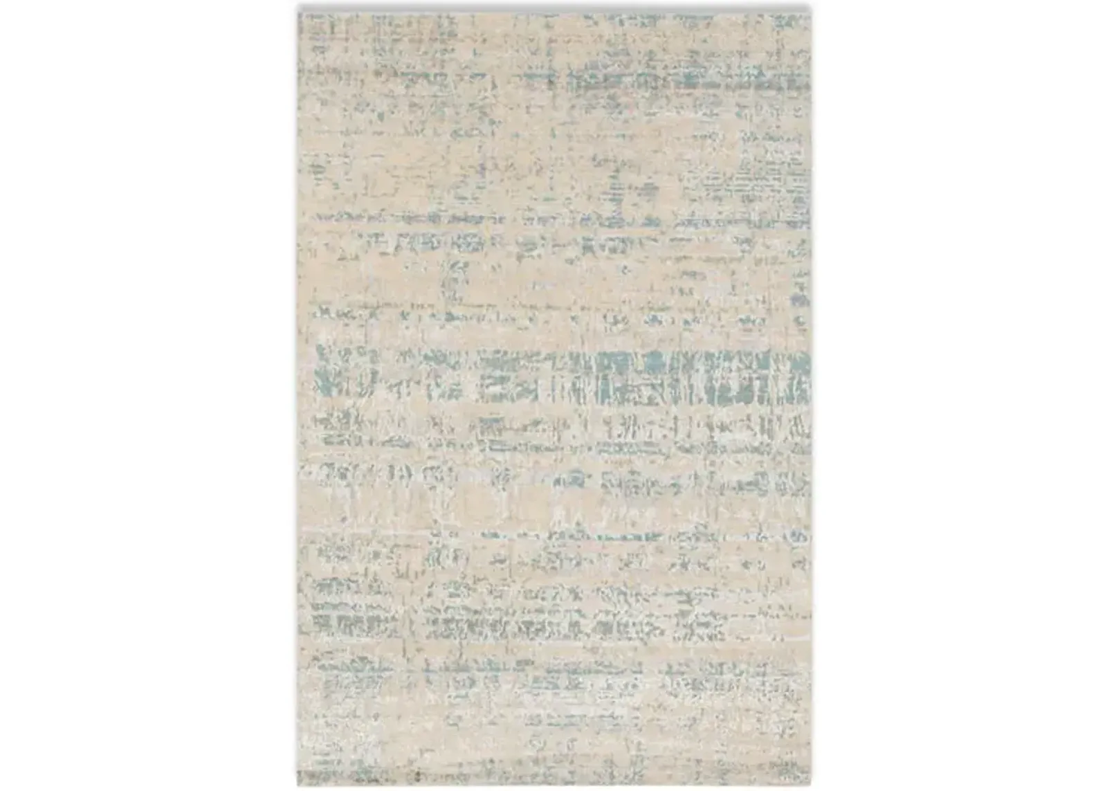 Hand Knotted Area Rug - 6 2  X 9 2 