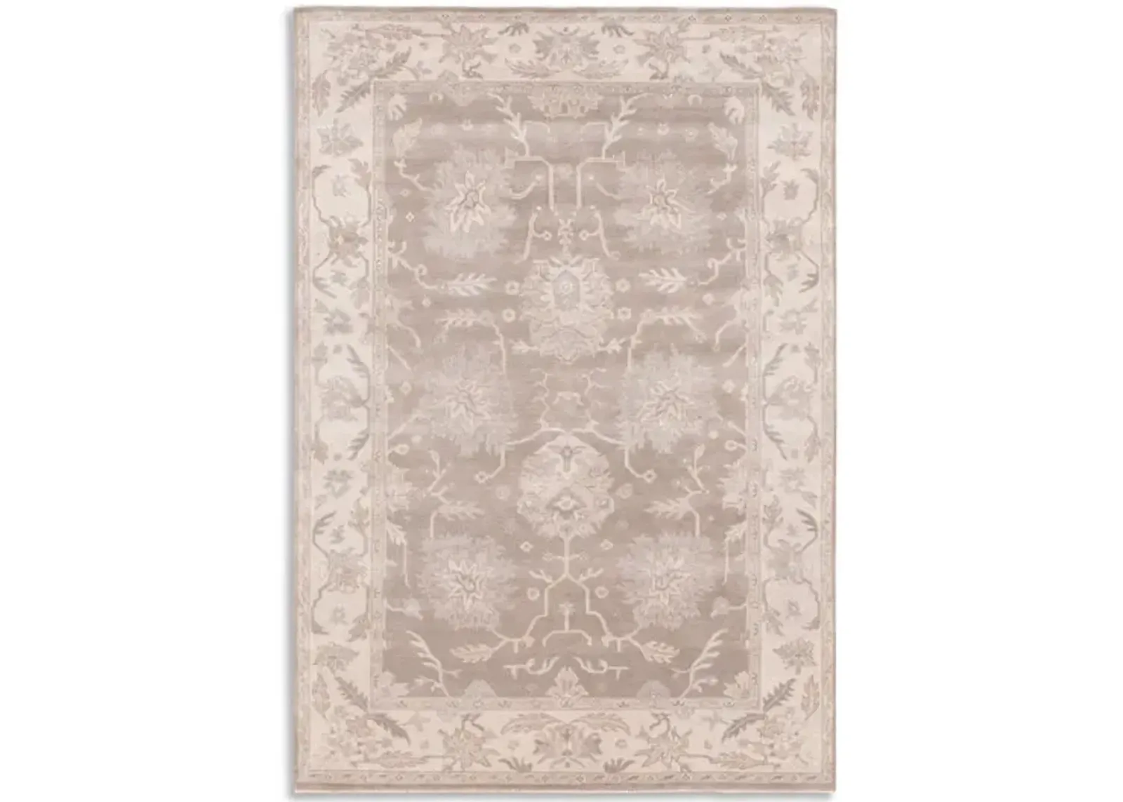 Hand Knotted Area Rug - 6 1  X 8 10  