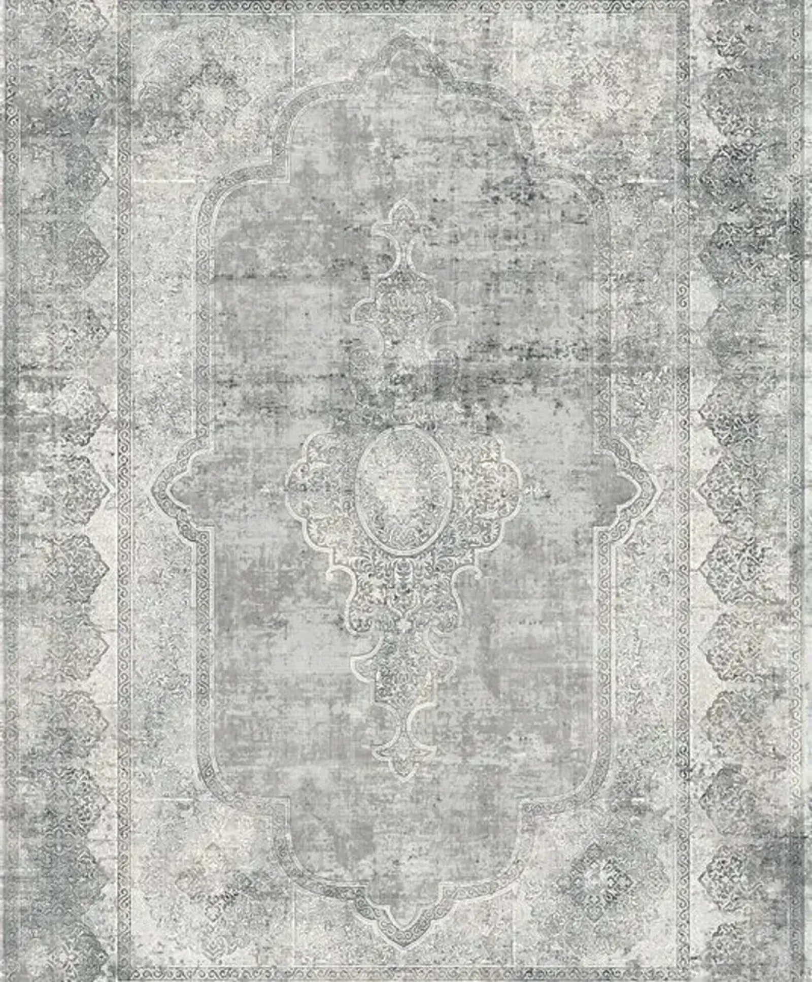 Clara Grey Area Rug - 6 7  X 9 6 