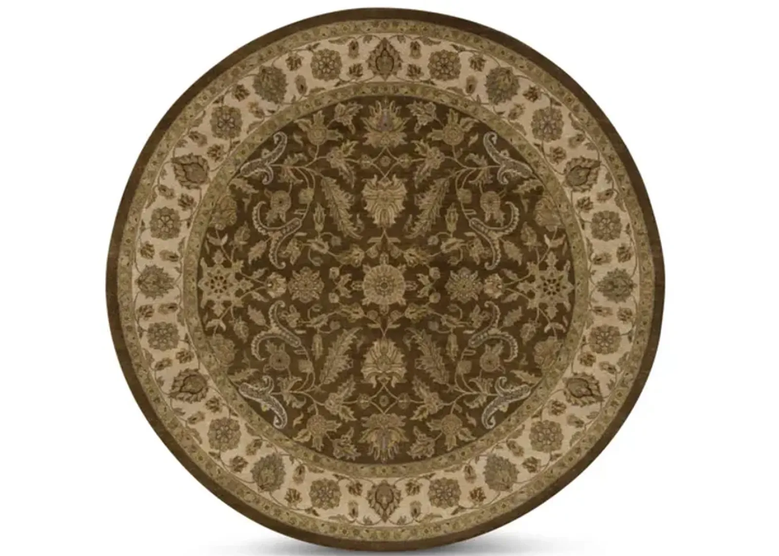 Hand Knotted Area Rug - 9 10  Round