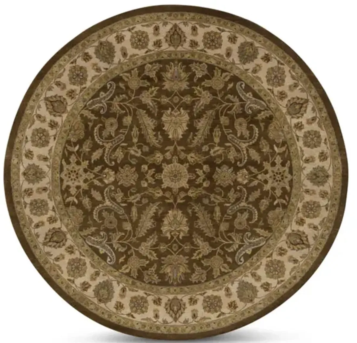 Hand Knotted Area Rug - 9 10  Round