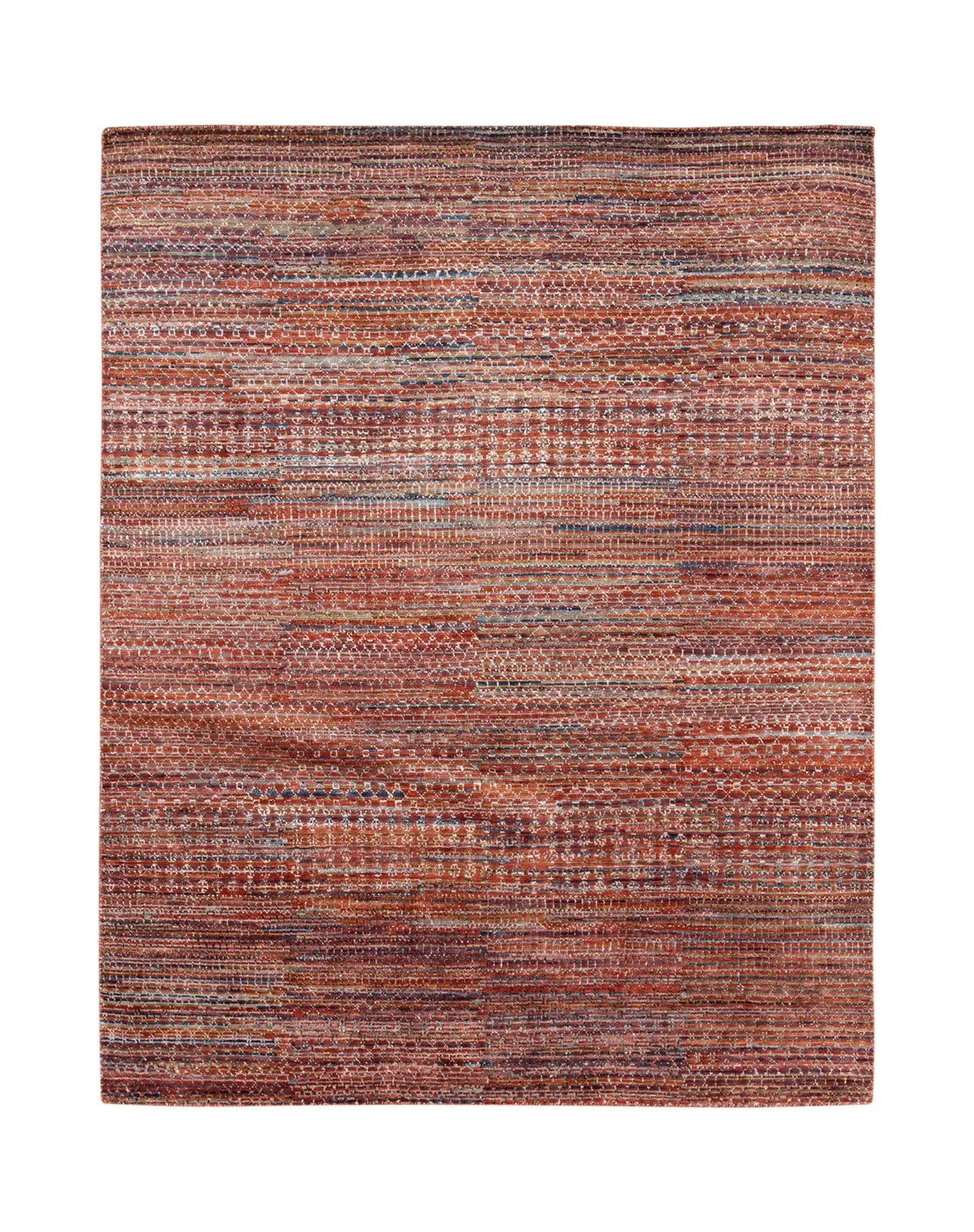 Kolkata Red Area Rug Round - 8 0  x 8 0 