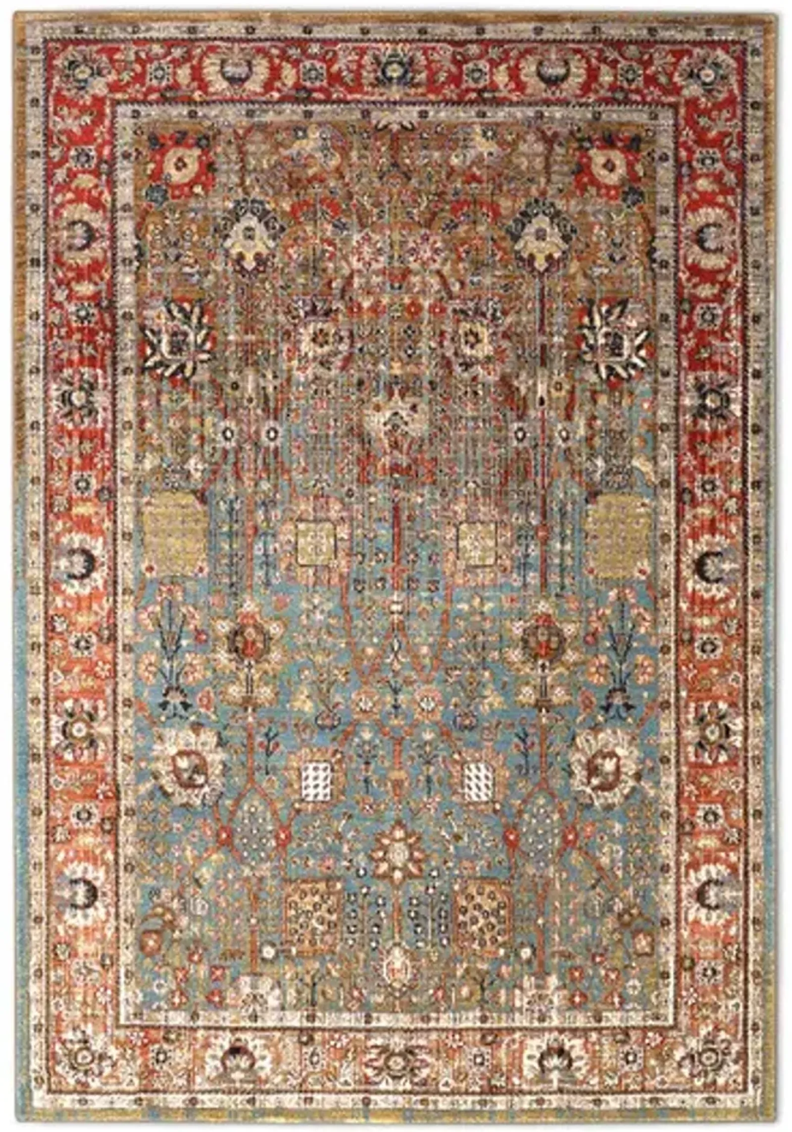 Spice Market Aquamarine 8 0  x 8 0  Round Area Rug