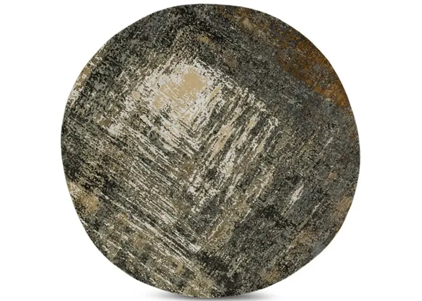 Galaxy Hand Knotted 7 11  x 8 0  Round Area Rug