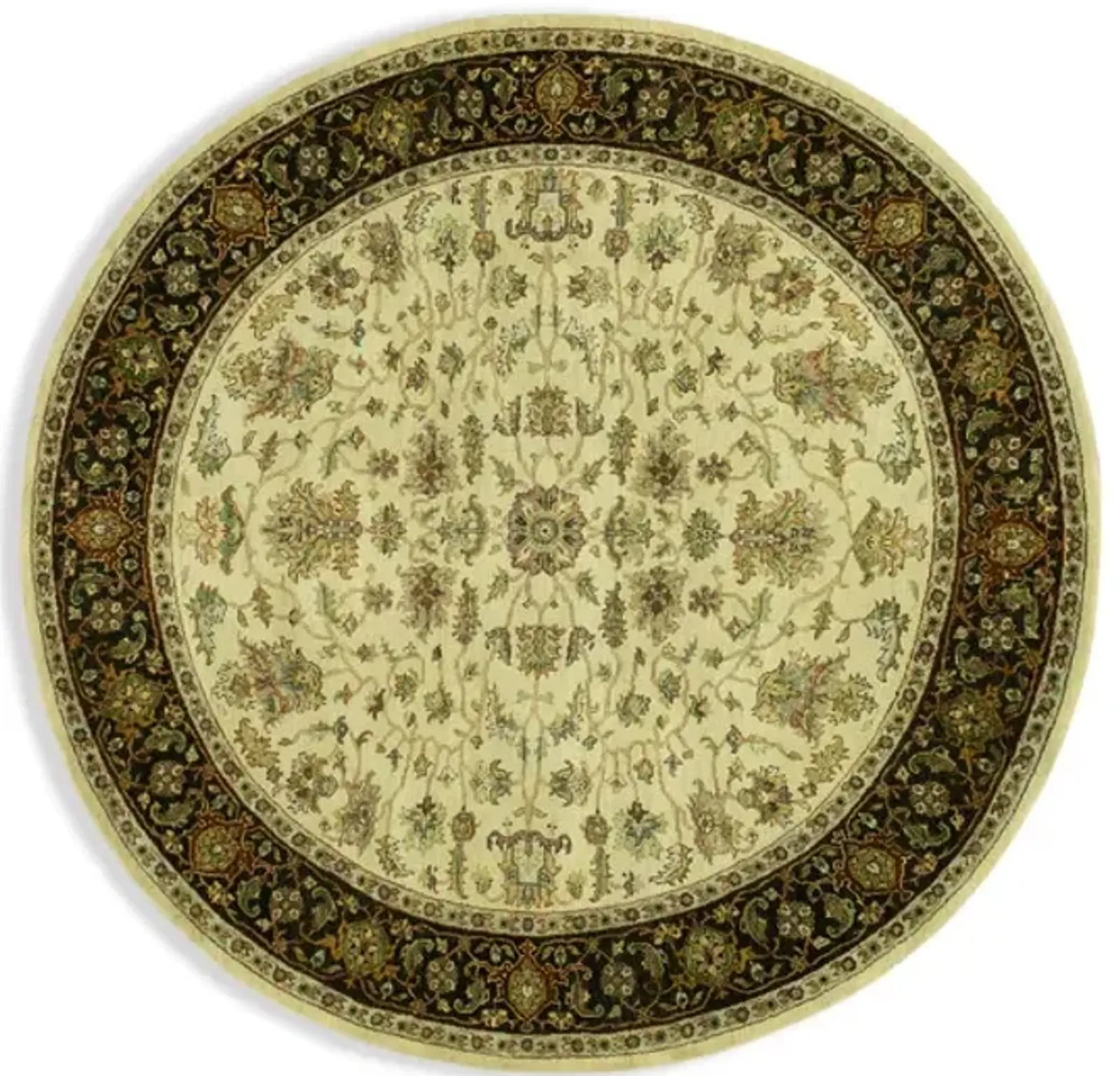 Hand Knotted Area Rug - 8 1  X 8 1  Round