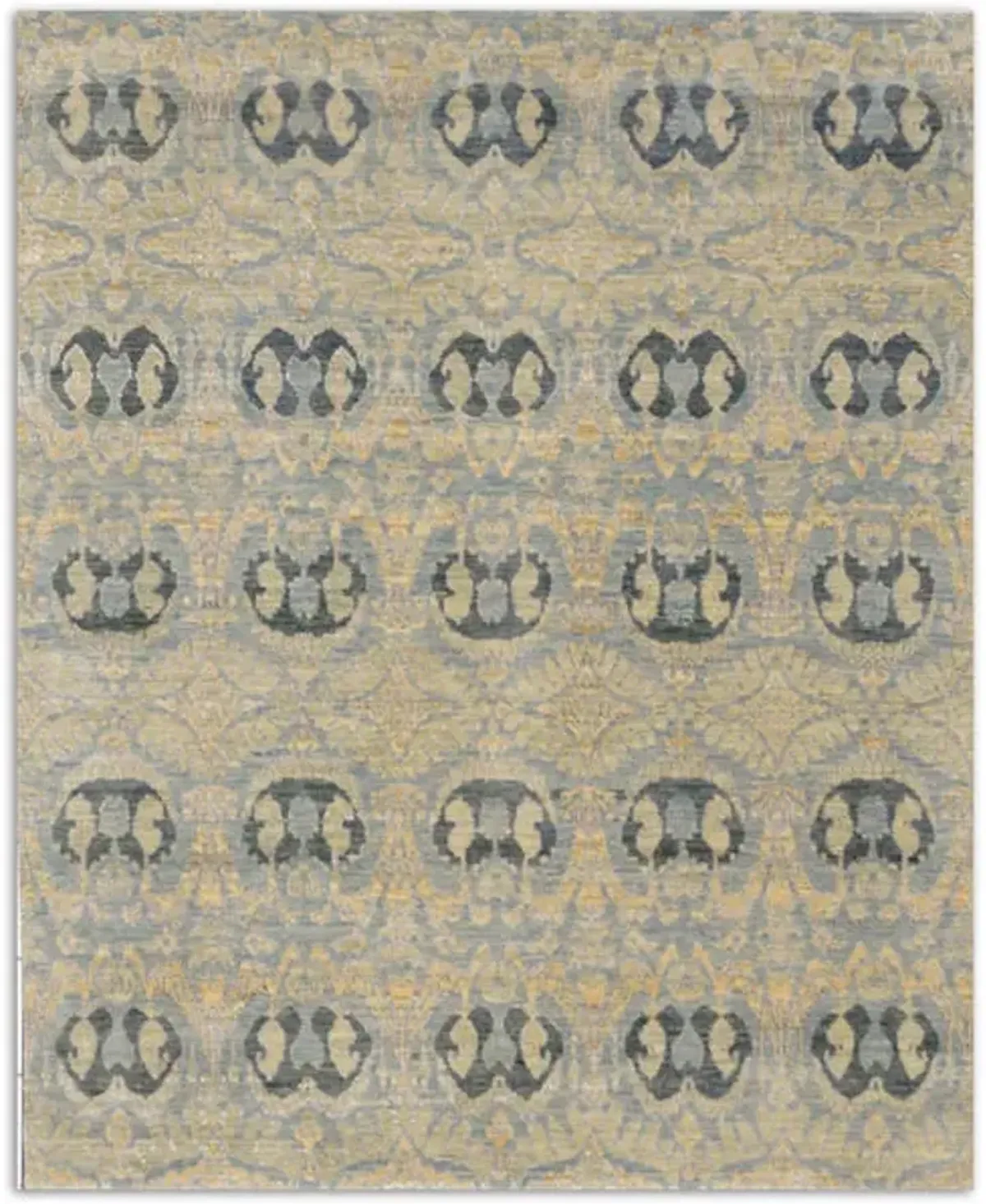 Hand Knotted Area Rug - 8 2  X 10 1 