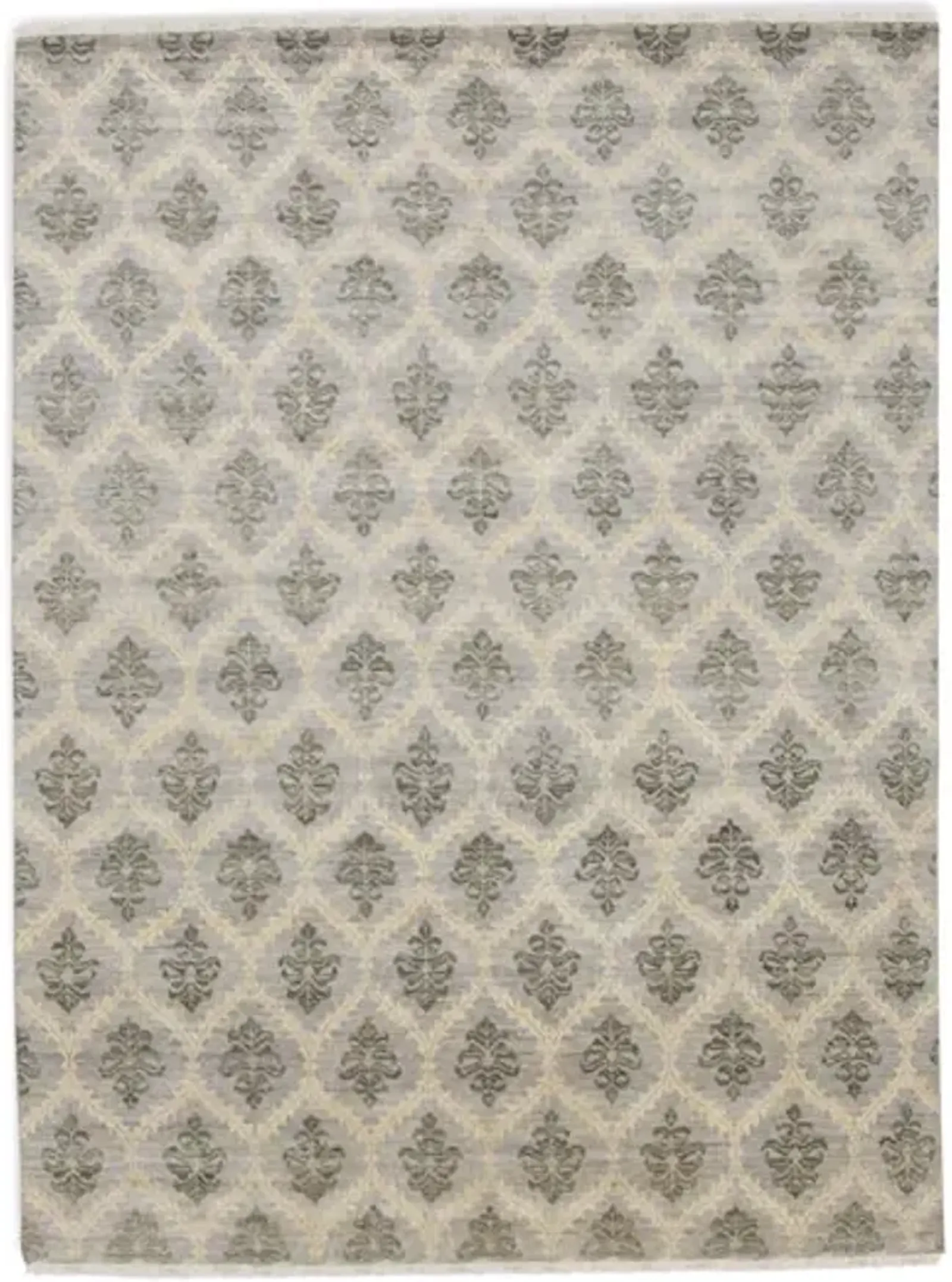 Hand Knotted Area Rug - 8 10  x 11 11 