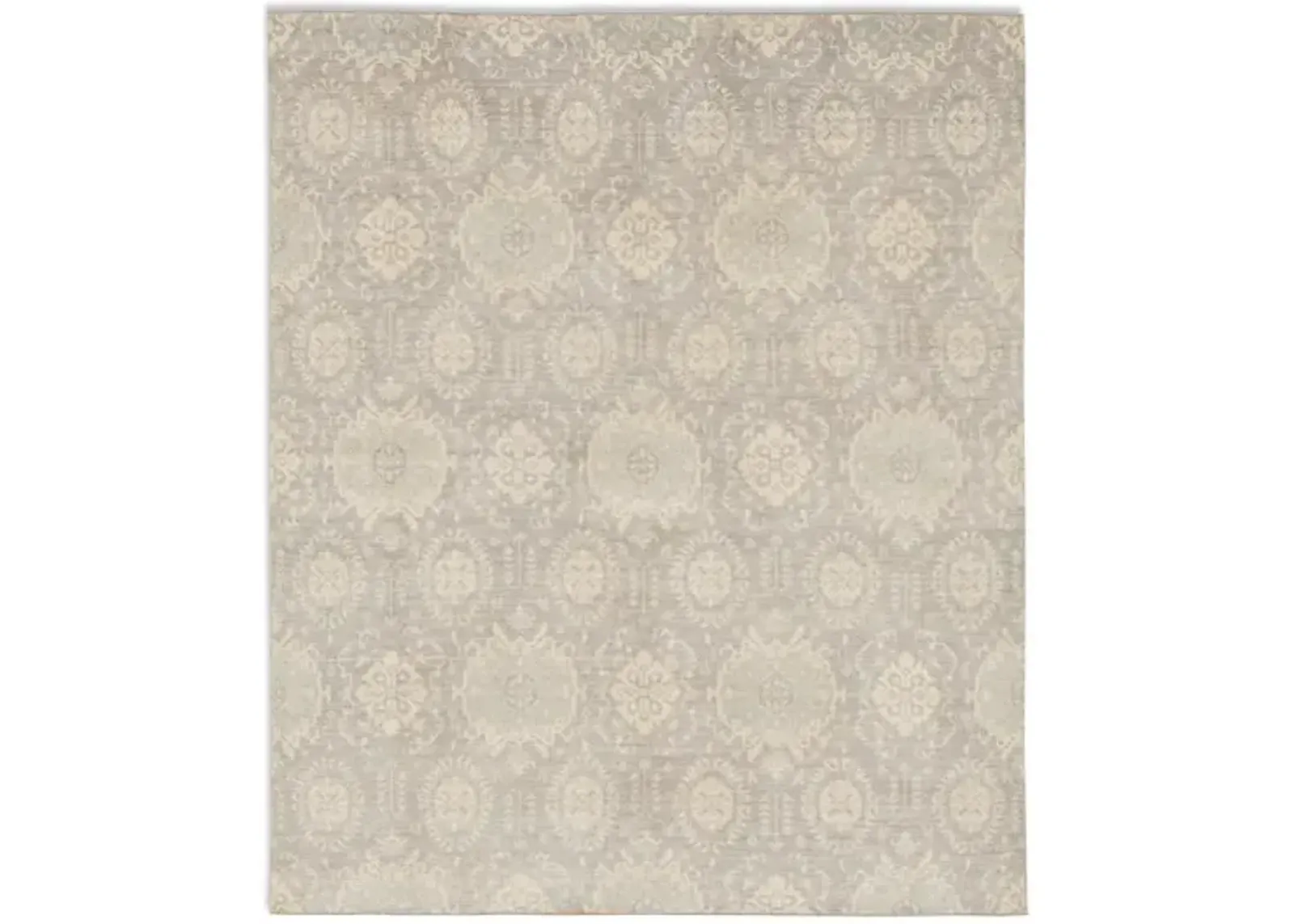 Hand Knotted Area Rug - 8 2  X 9 8 