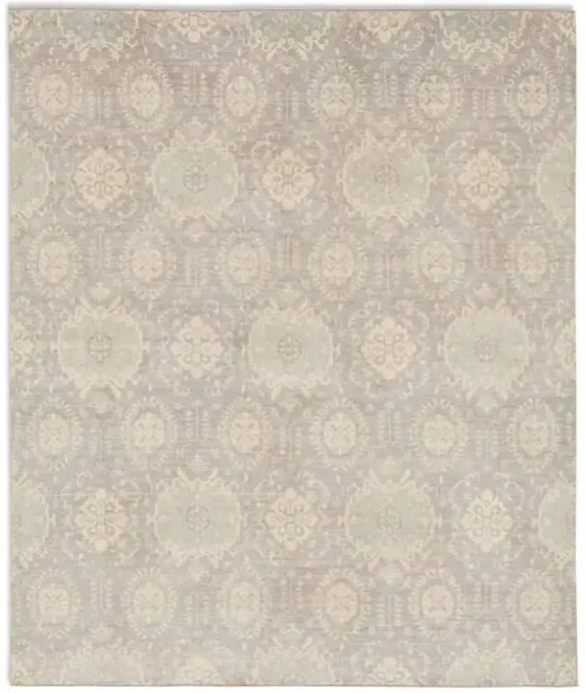 Hand Knotted Area Rug - 8 2  X 9 8 