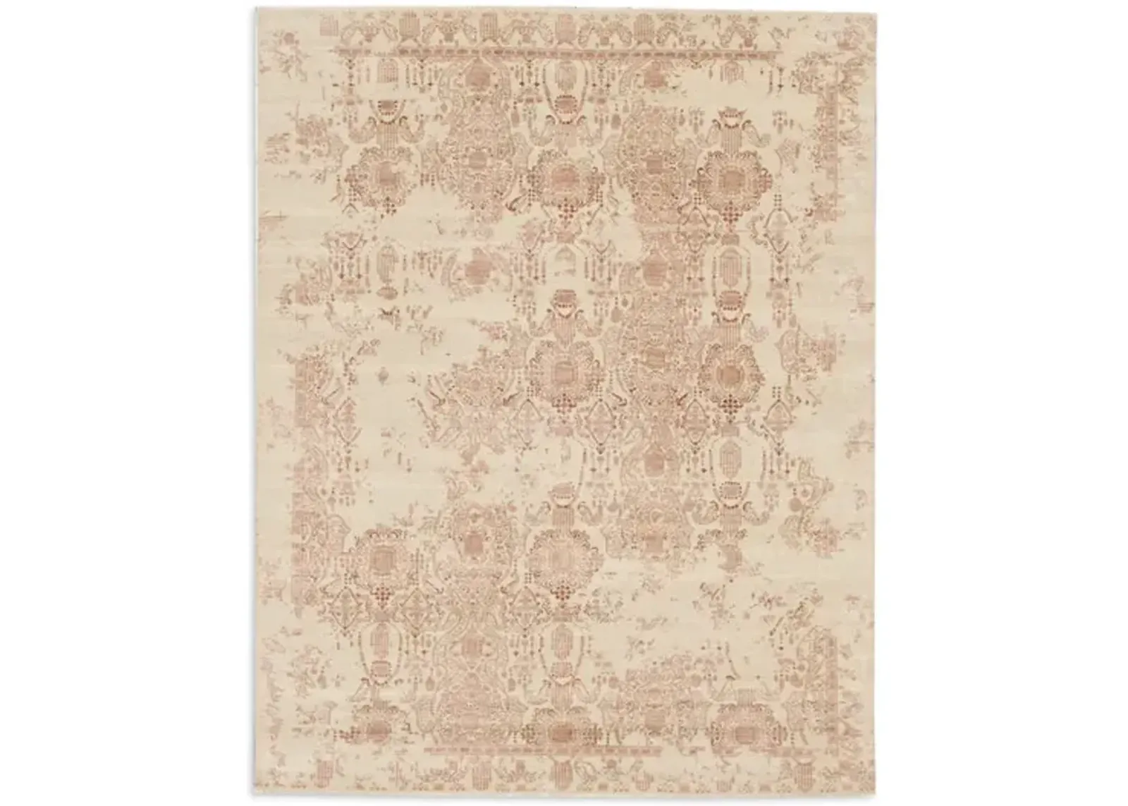 Hand Knotted Area Rug - 7 10  X 9 11 