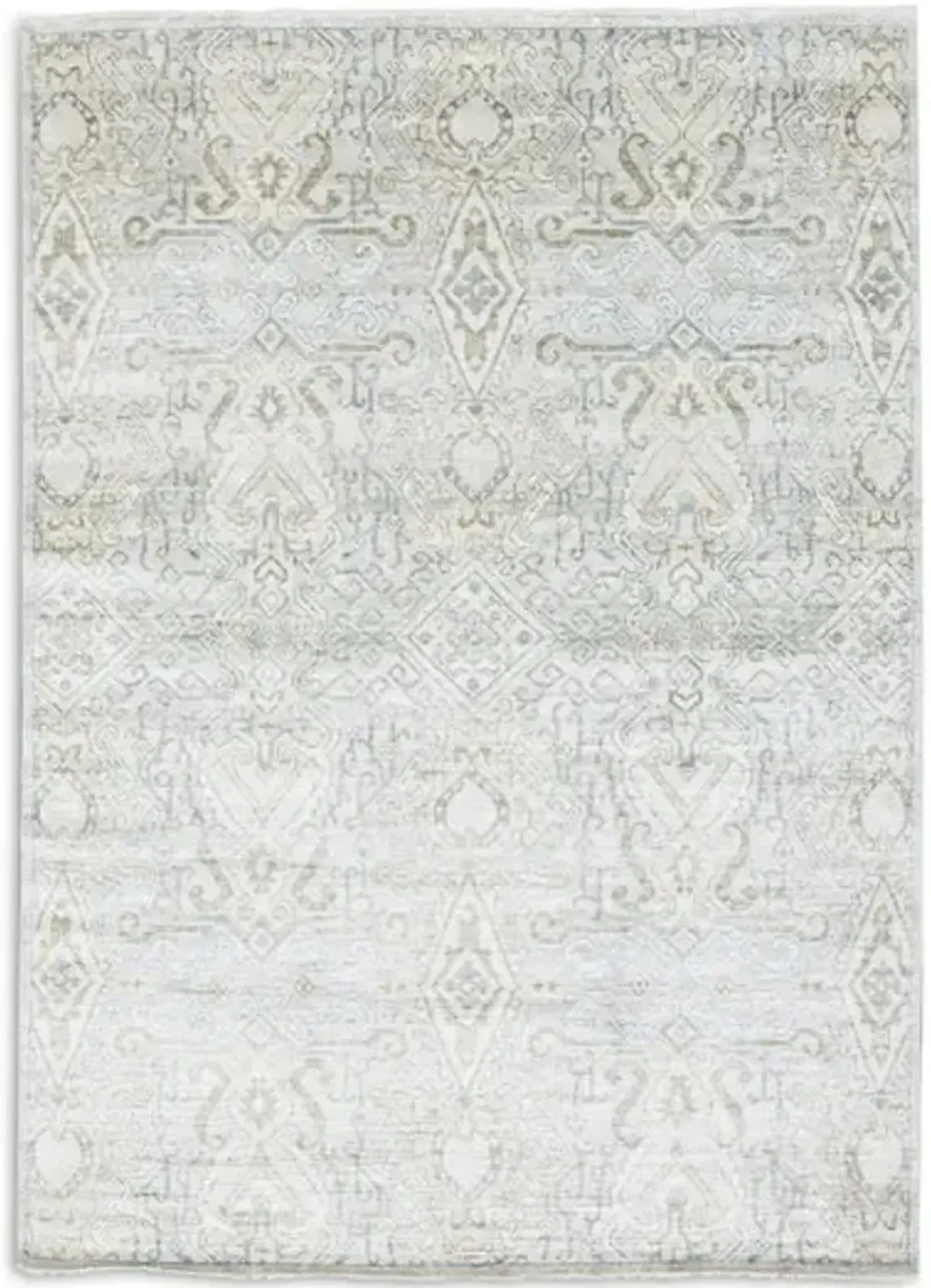 Hand Knotted Area Rug - 8 11  X 12 4 