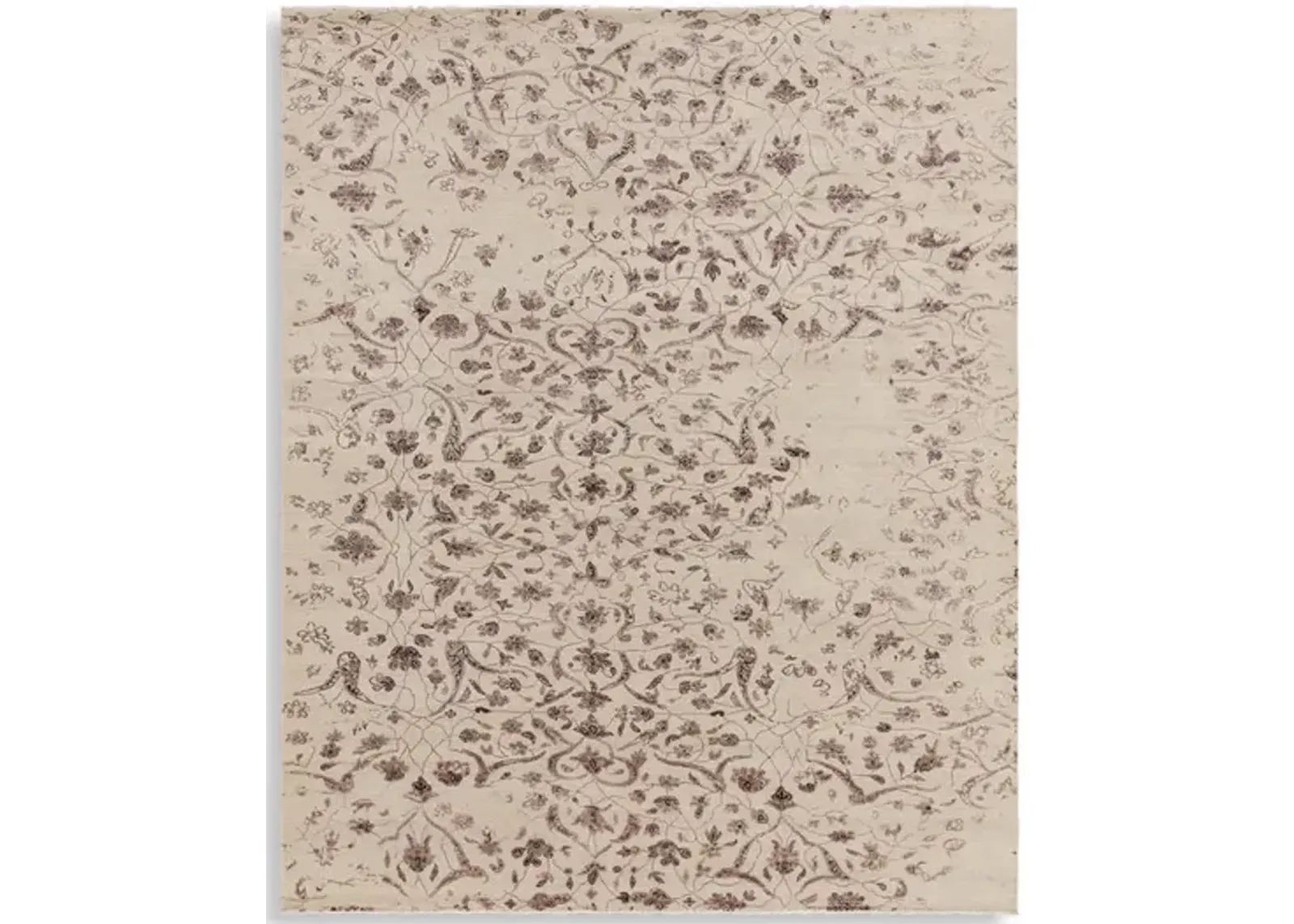 Hand Knotted Area Rug - 7 11  X 9 9  