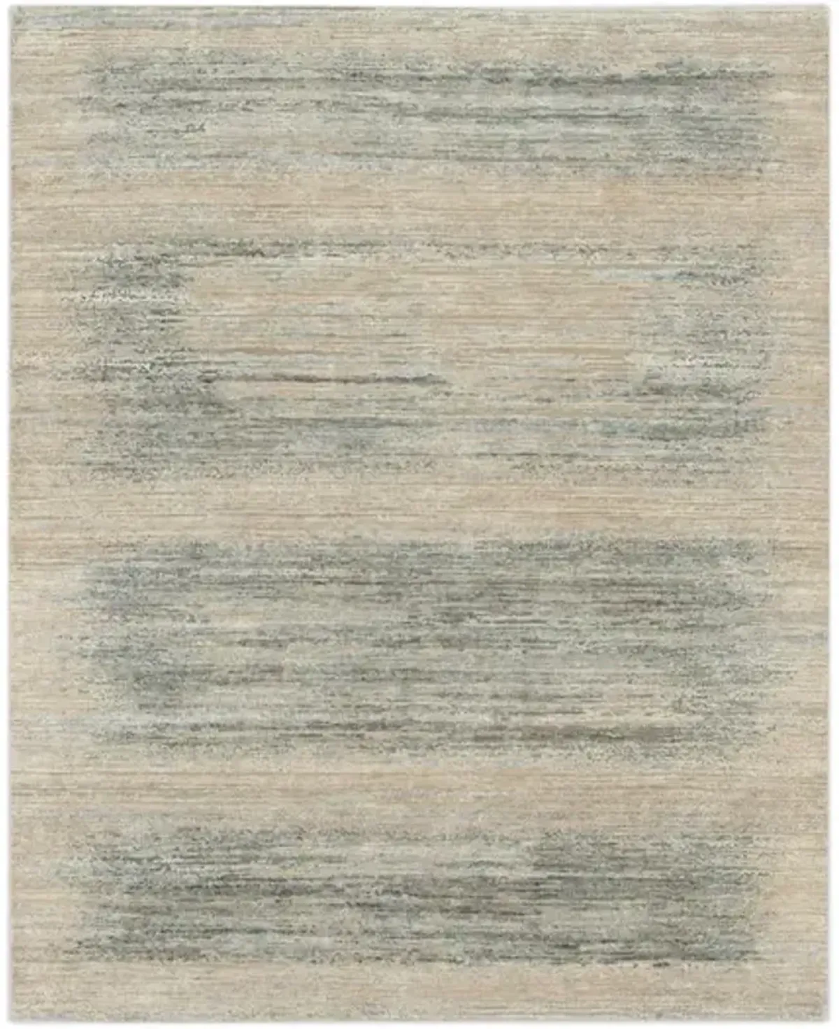 Hand Knotted Area Rug - 8 1  X 9 10  