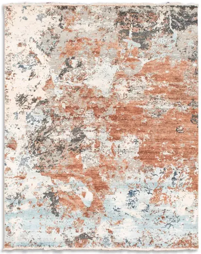 Hand Knotted Area Rug - 7 11  X 9 10 