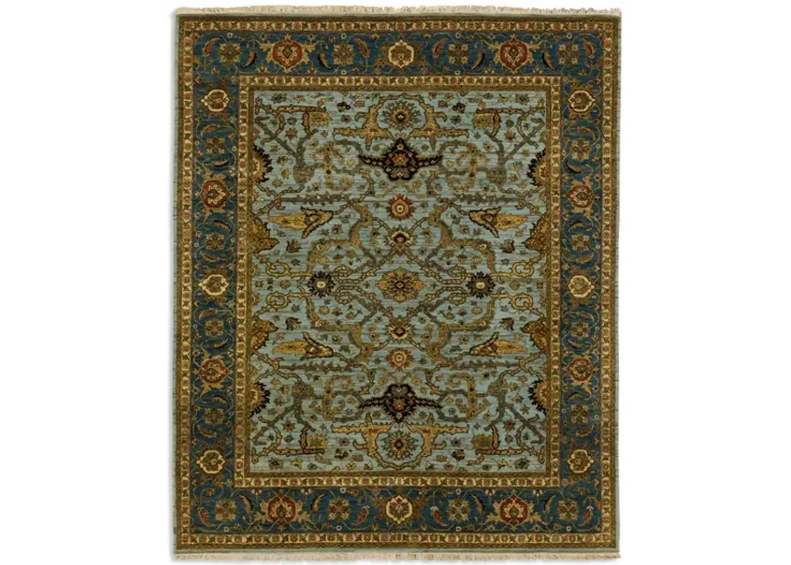 Hand Knotted 8 1  x 9 9  Area Rug