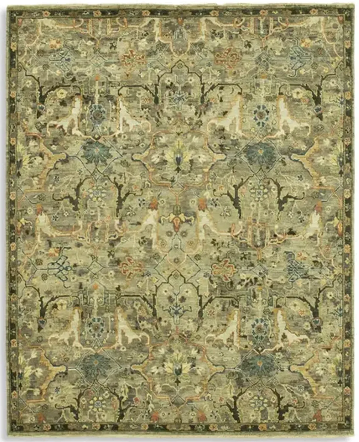 Hand Knotted Area Rug - 8 0  X 10 0 