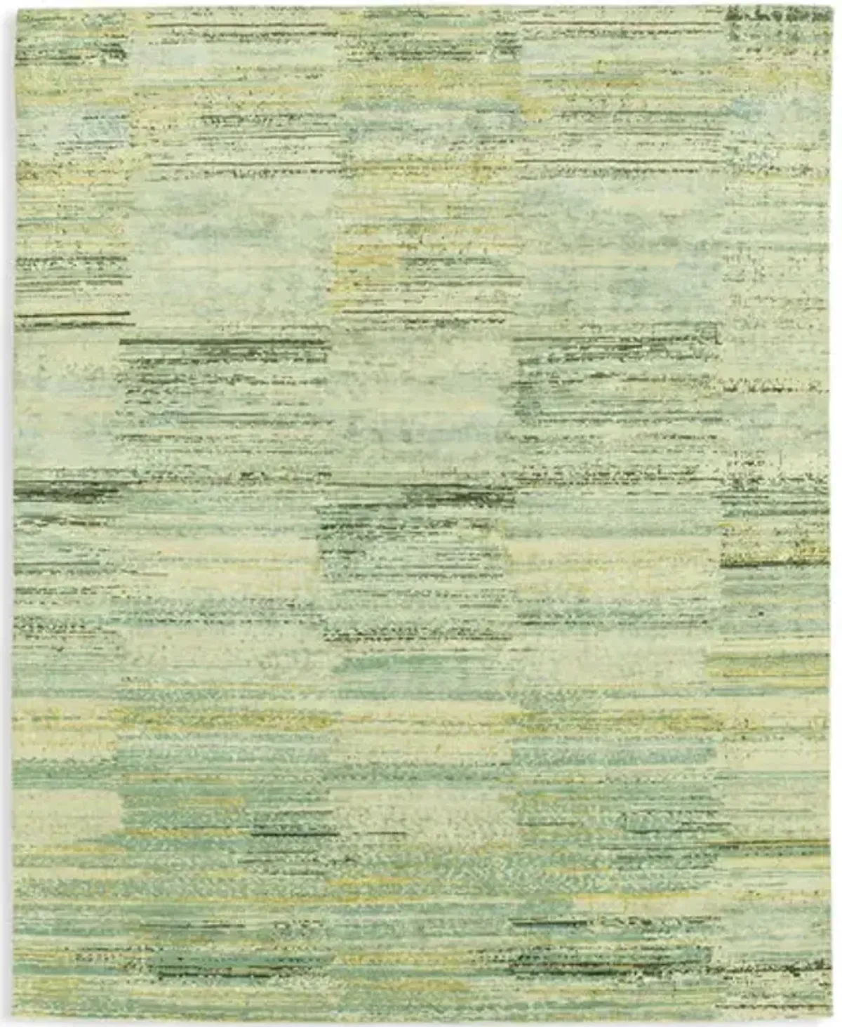 Hand Knotted Area Rug - 7 10  x 9 9 