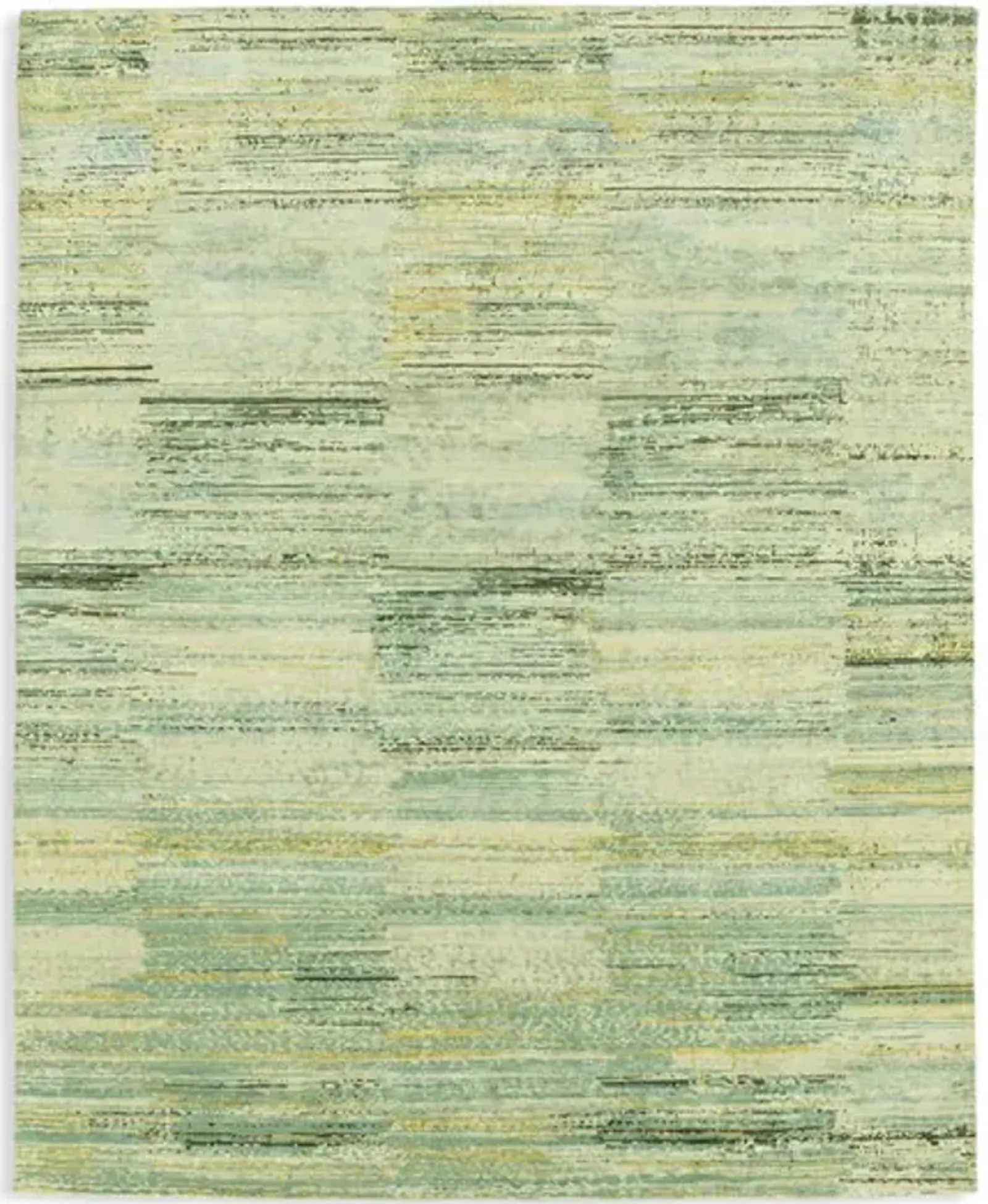 Hand Knotted Area Rug - 7 10  x 9 9 