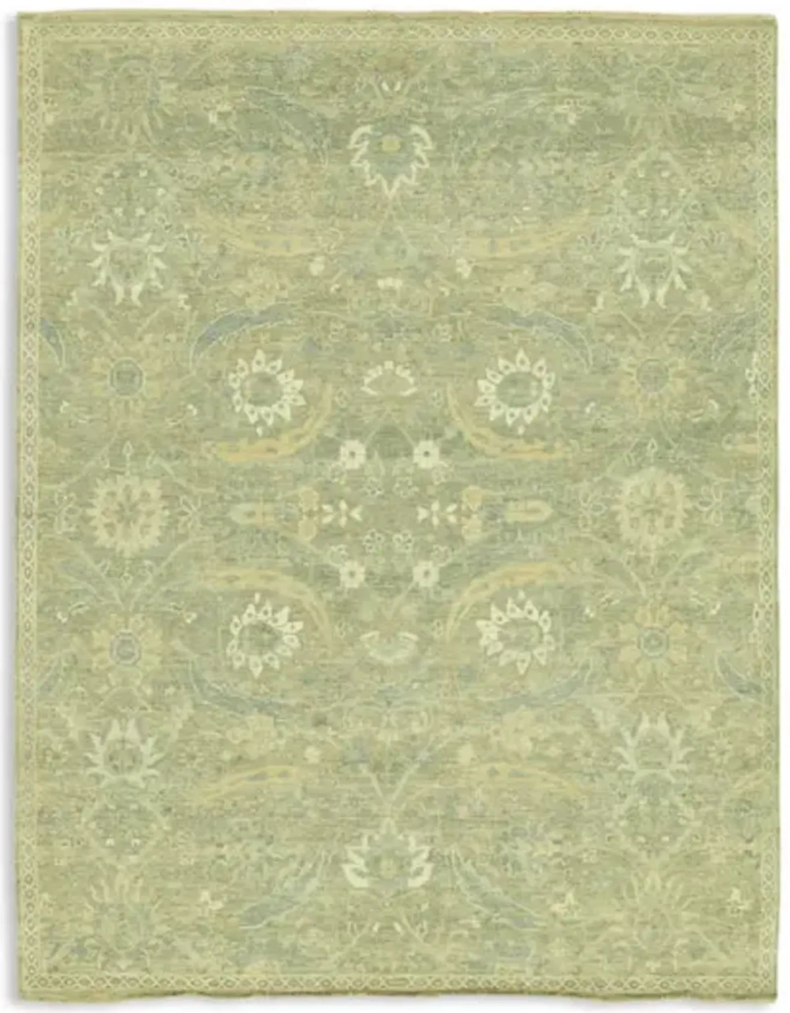 Hand Knotted Area Rug - 7 10  x 10 1 