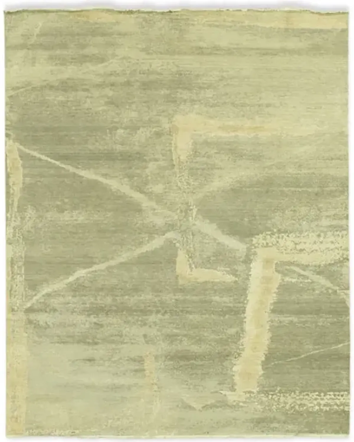 Hand Knotted Area Rug - 8 0  x 10 0 