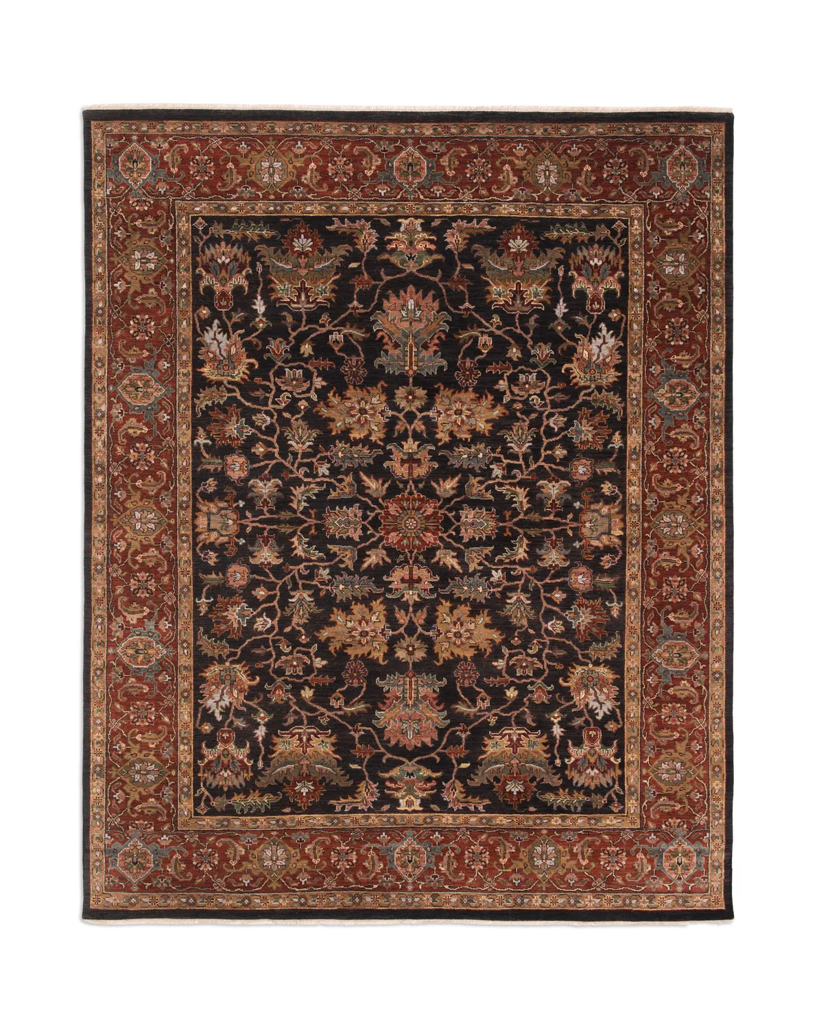 Kashi Brown Rust Area Rug - 2 6  x 8 0  