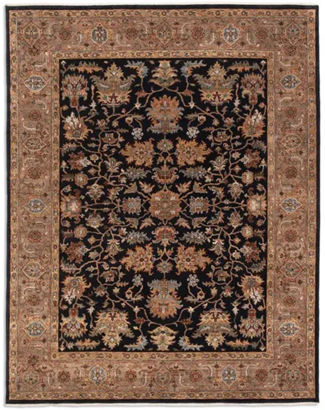 Kashi Black Camel Area Rug - 2 6  x 10 0  