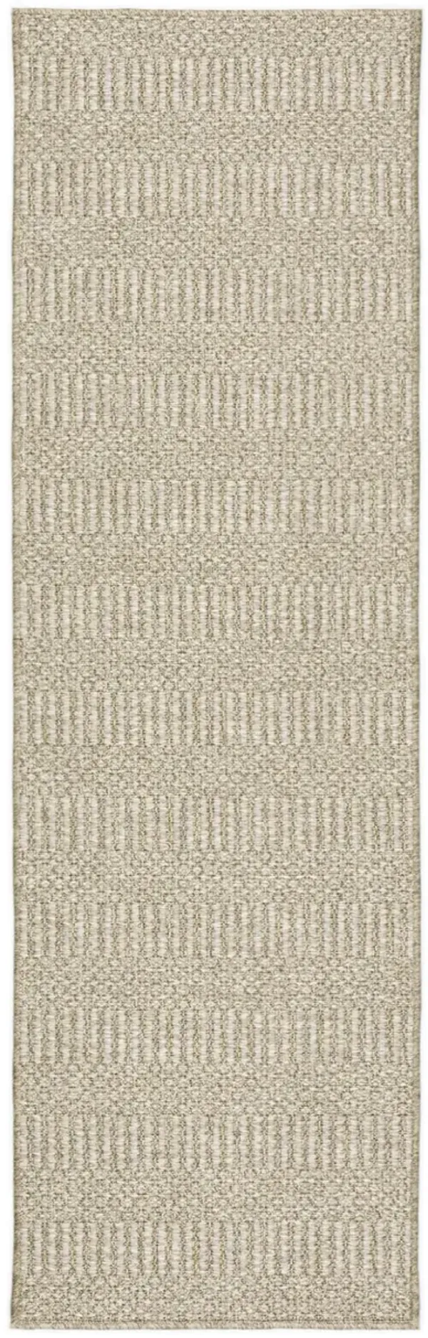 Bali Beige Indoor Outdoor Area Rug - 2 3  X 7 5 