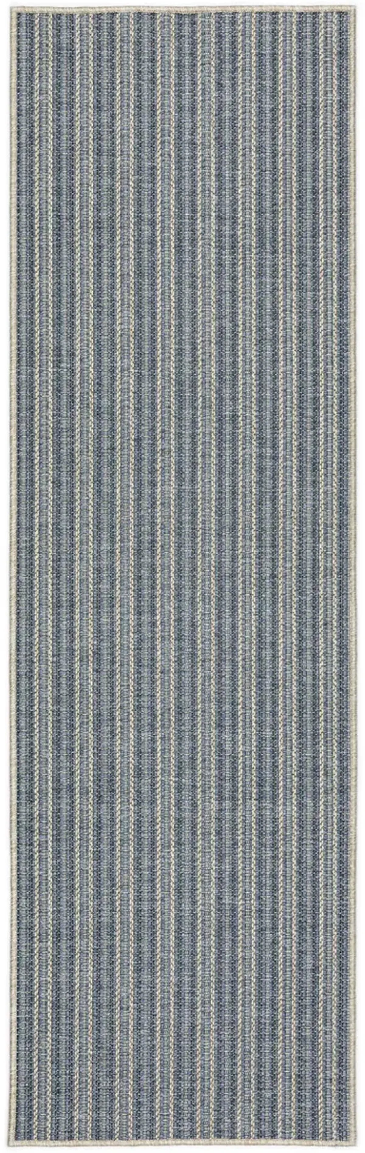 Bali Denim Indoor Outdoor Area Rug - 2 3  X 7 5 