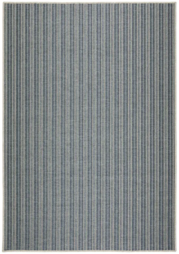 Bali Denim Indoor Outdoor Area Rug - 2 3  X 7 5 