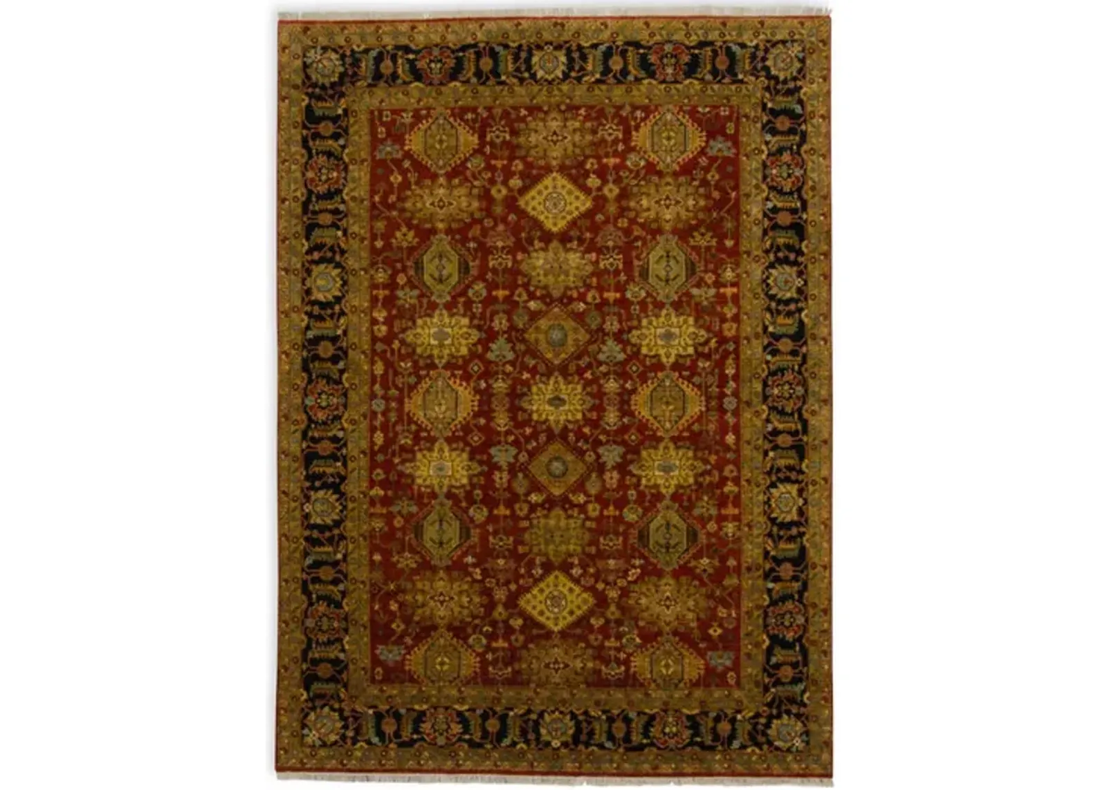 Hand Knotted Area Rug - 8 9  X 12 0 