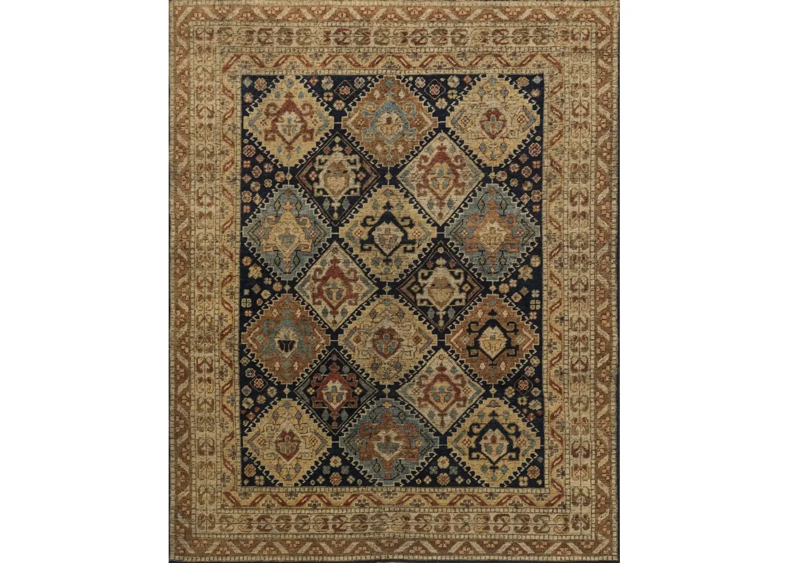 Heirloom Navy Multi Area Rug - 9 0  X 12 0   