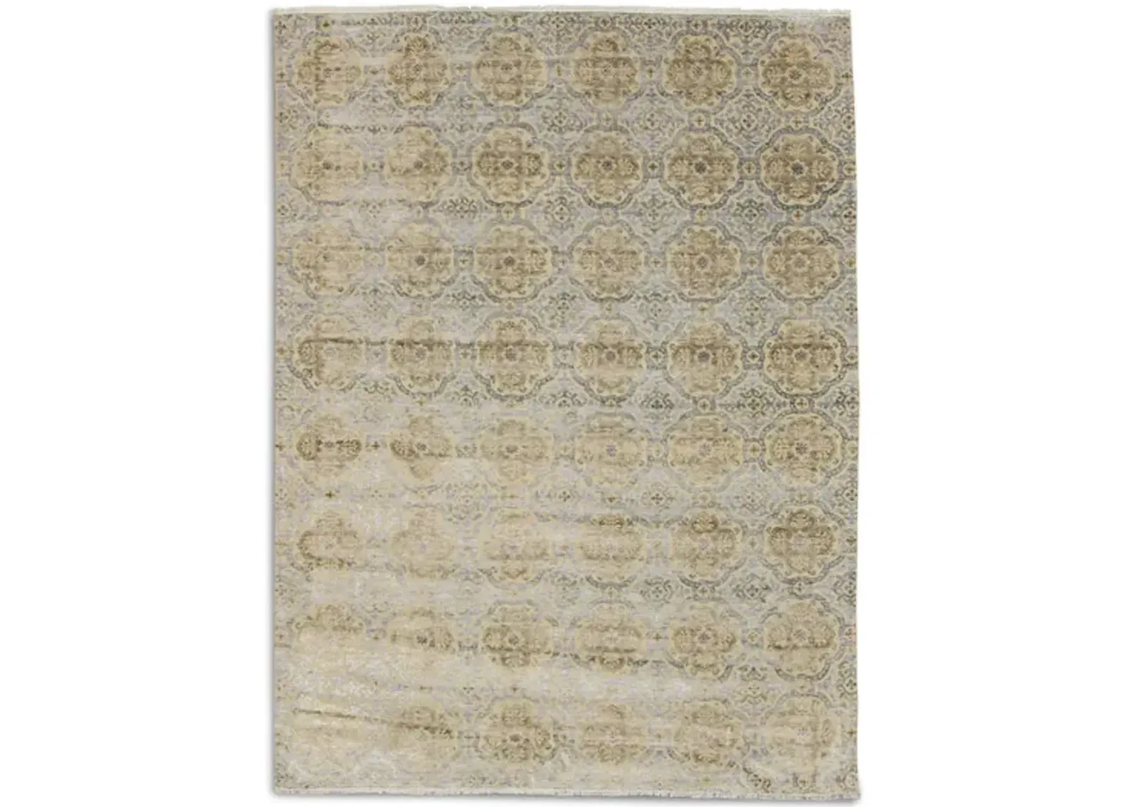 Hand Knotted Area Rug - 8 11  X 11 11  