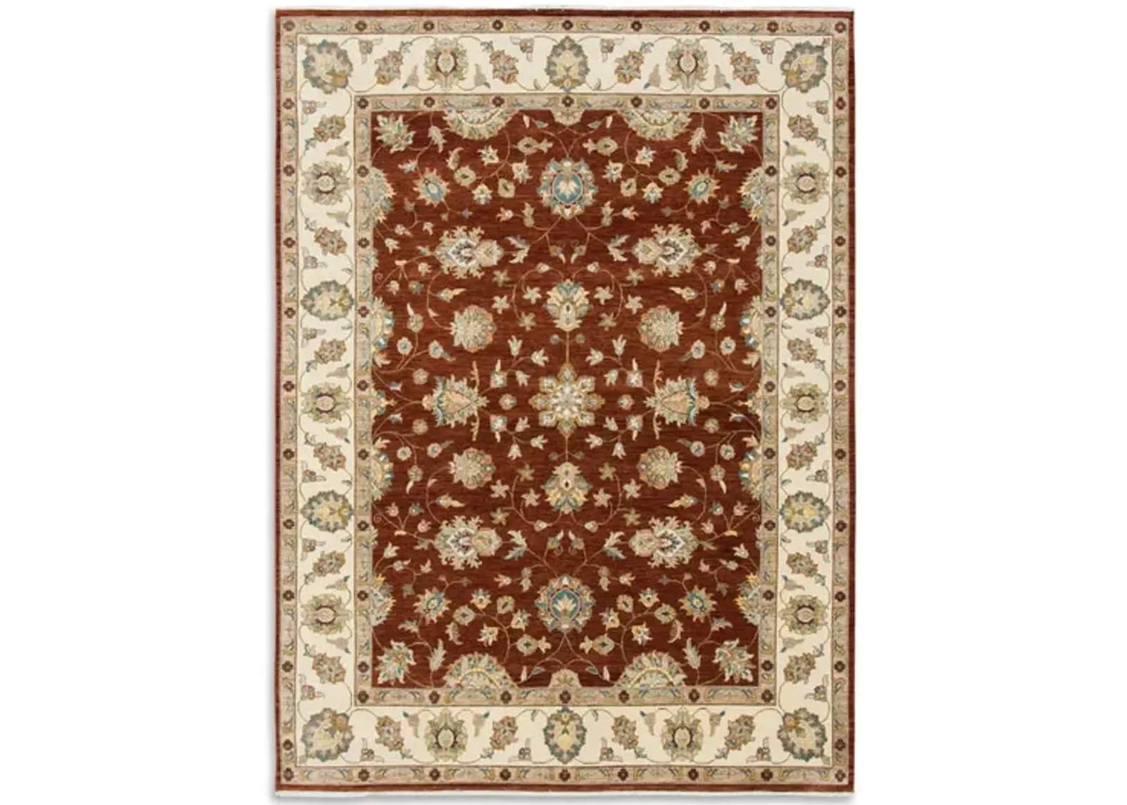 Hand Knotted Area Rug - 9 0  X 12 3 