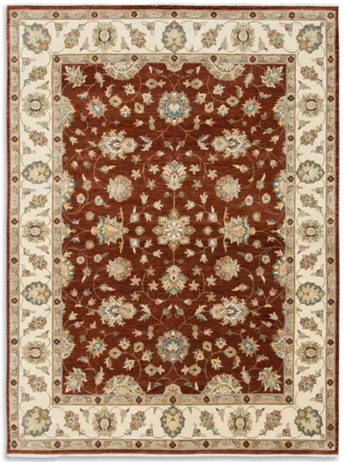 Hand Knotted Area Rug - 9 0  X 12 3 