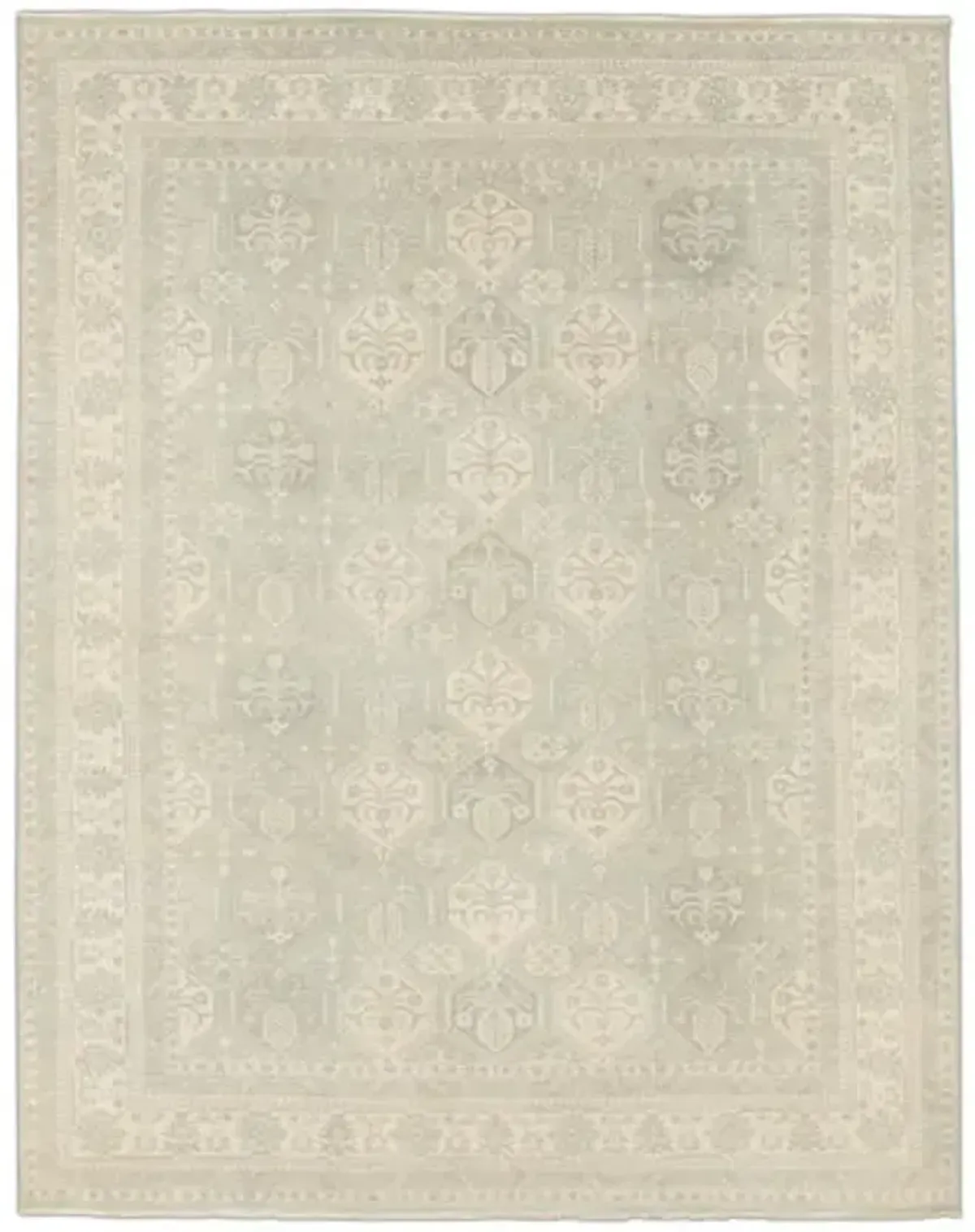 Hand Knotted Area Rug - 9 3  X 11 10 