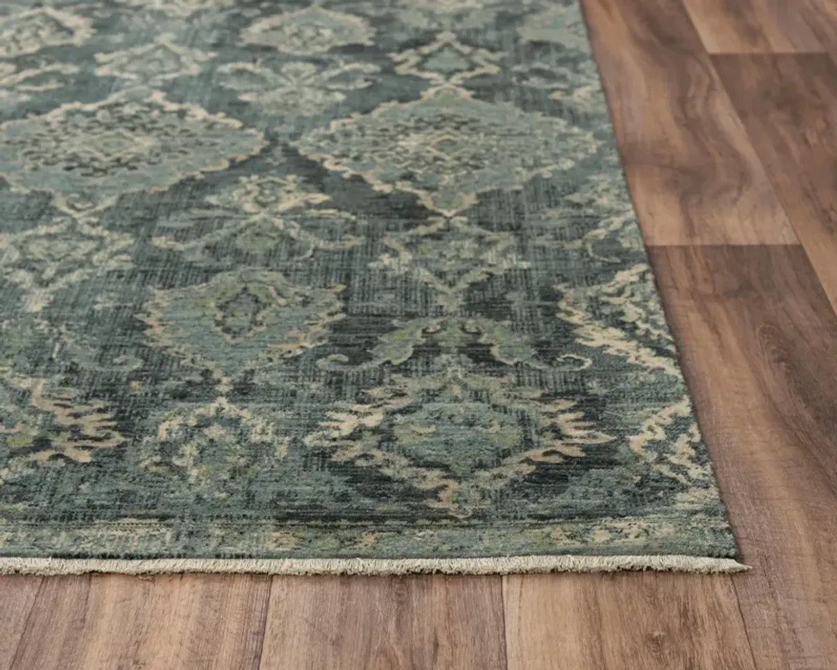 Platinum Blue Area Rug - 9 0  X 12 0