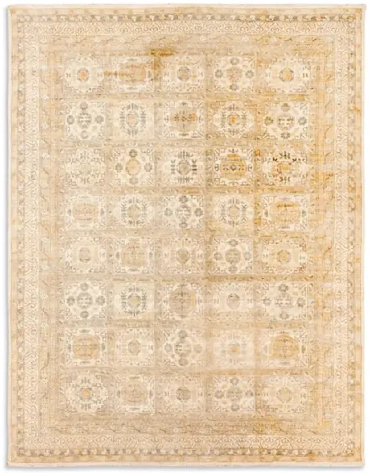 Hand Knotted Area Rug - 9 2  X 11 9 