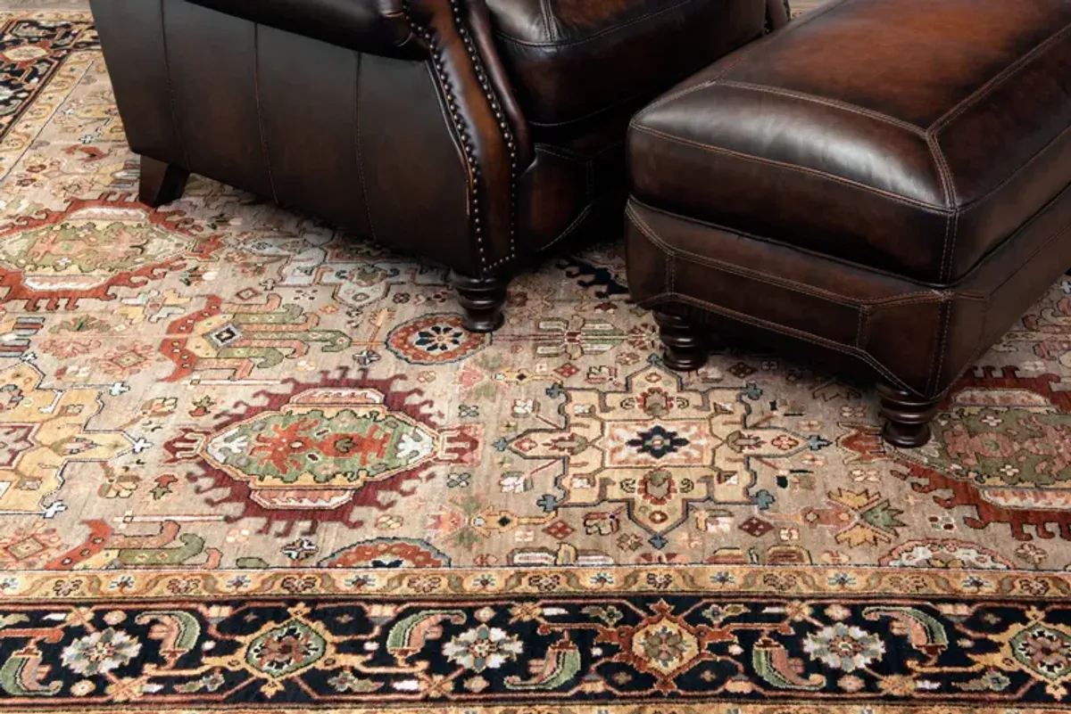 Kashi Camel Brown 9 6  x 13 6  Area Rug