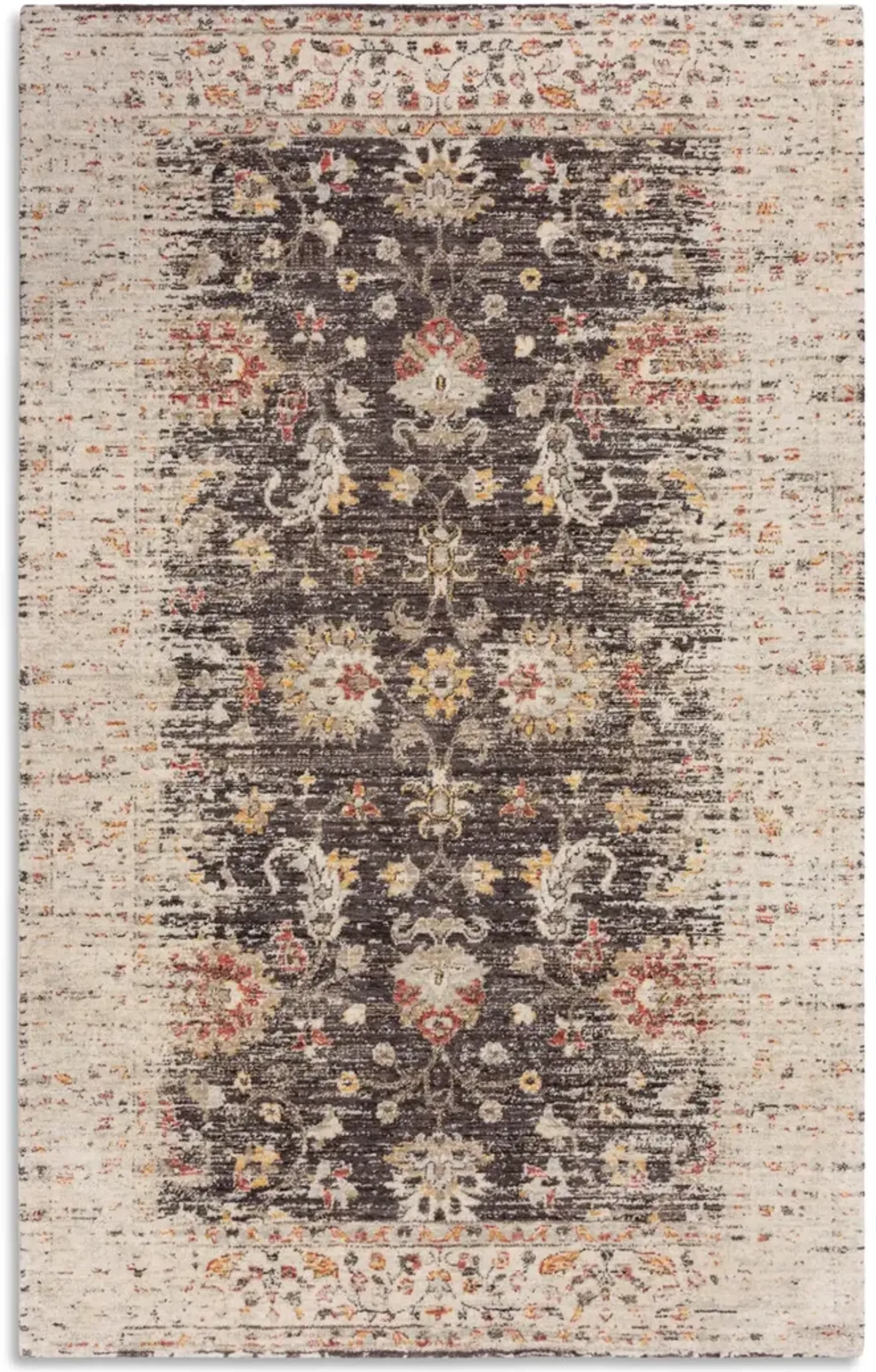 Ovation Brown Border Area Rug - 10 0  X 13 0 