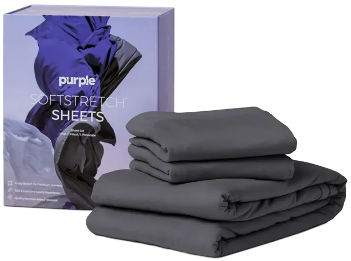 Softstretch Split King Sheets - Stormy Grey