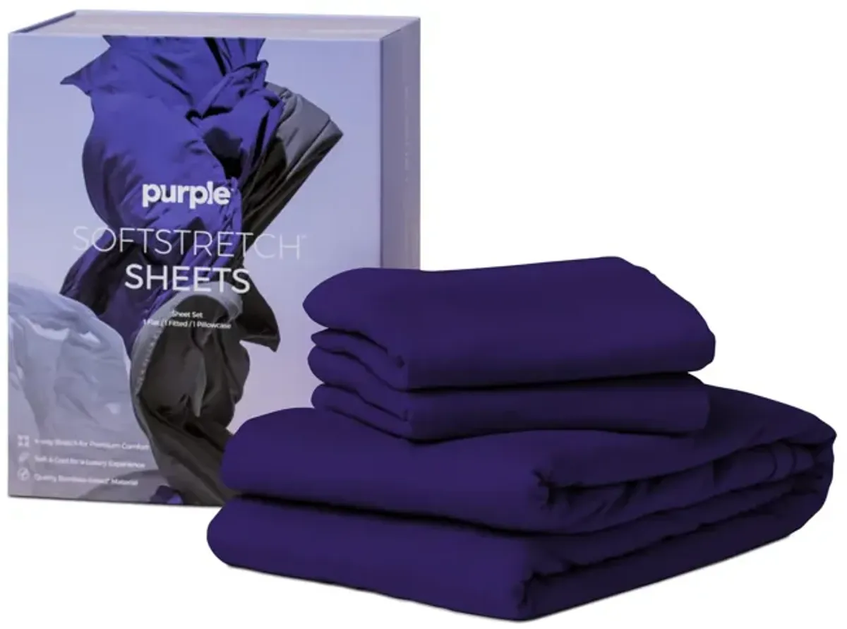 Softstretch Twin Twin XL Sheets - Deep Purple