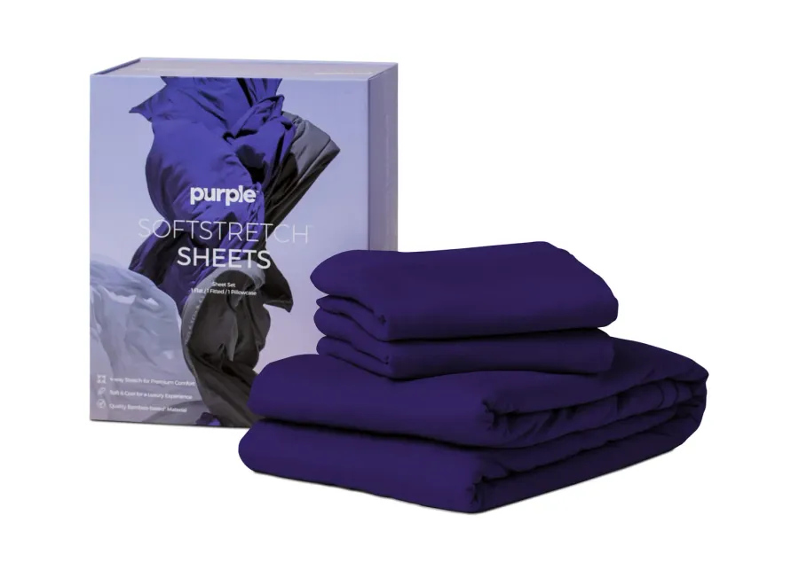 Softstretch King Cal King Sheets - Deep Purple