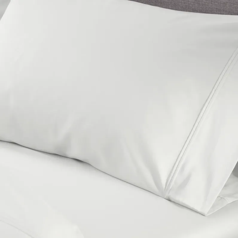 Bedgear Basic Twin XL Bright White Sheet Set