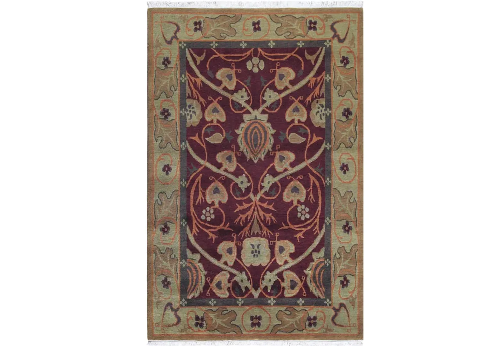 Bungalow Garden Hand Knotted Area Rug - 2 6  X 4 0 