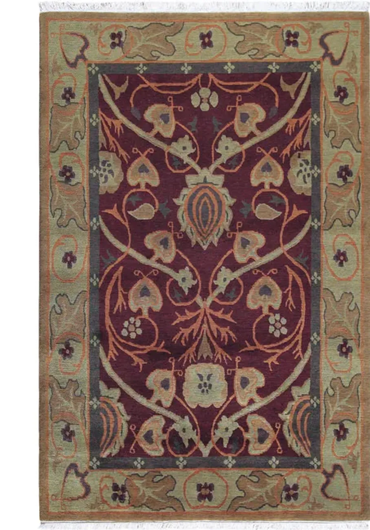 Bungalow Garden Hand Knotted Area Rug - 2 6  X 4 0 