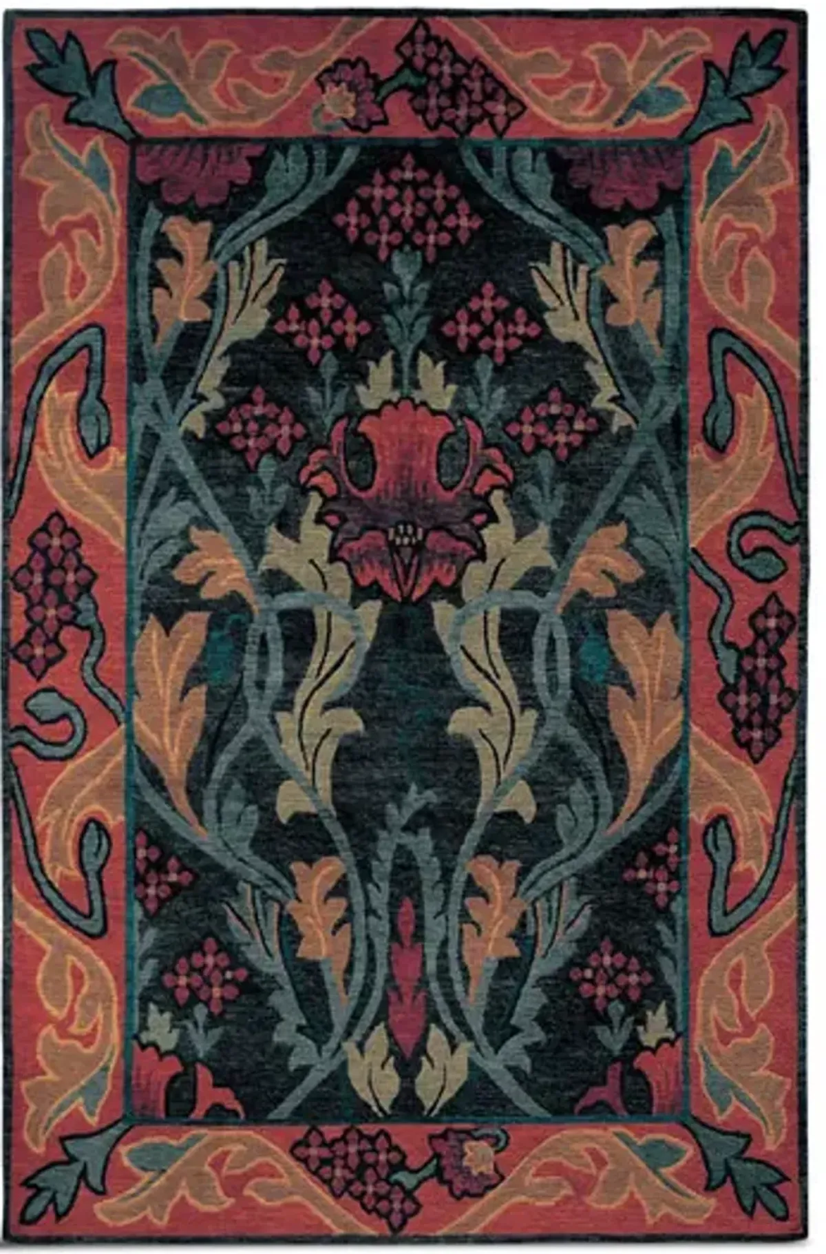 English Garden Hand Knotted Area Rug - 4 0  X 6 0 